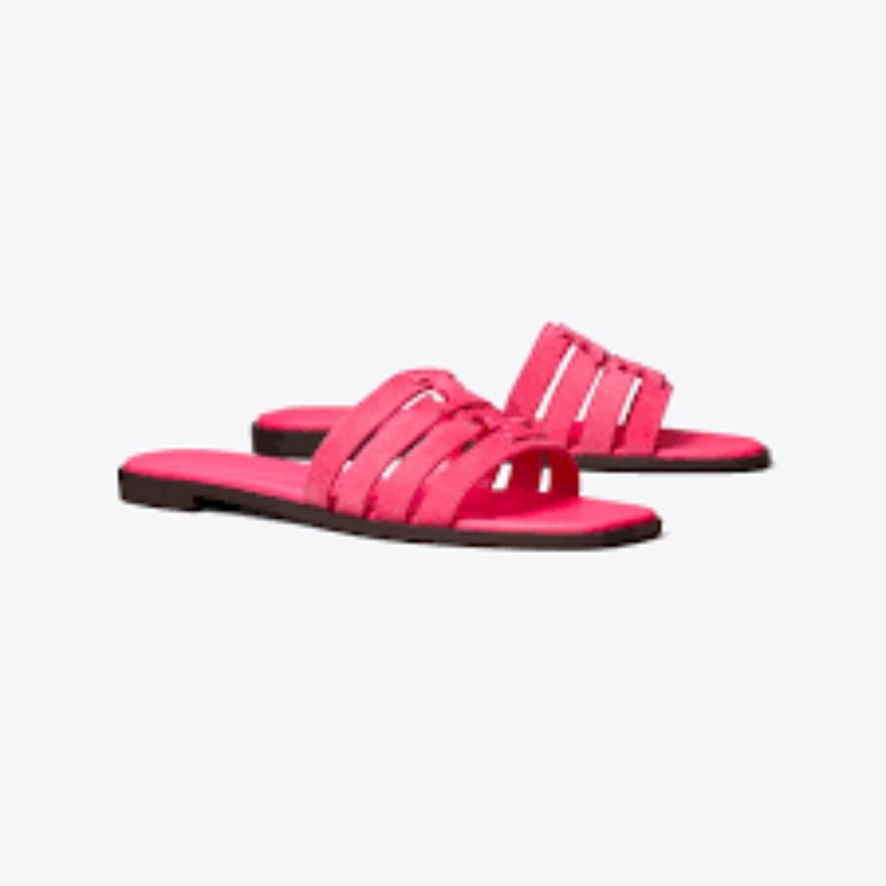 NIB Tory Burch ines cage slide-- Soft Pink/Soft Pink